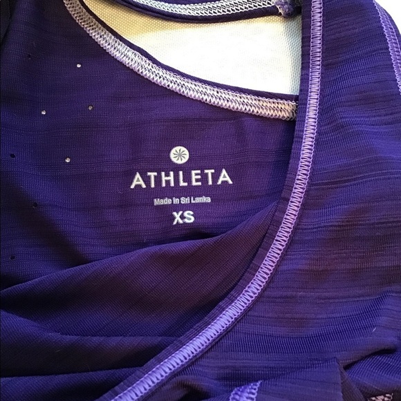 Athleta Zinger Tank Purple & Silver Size XS - Picture 7 of 9